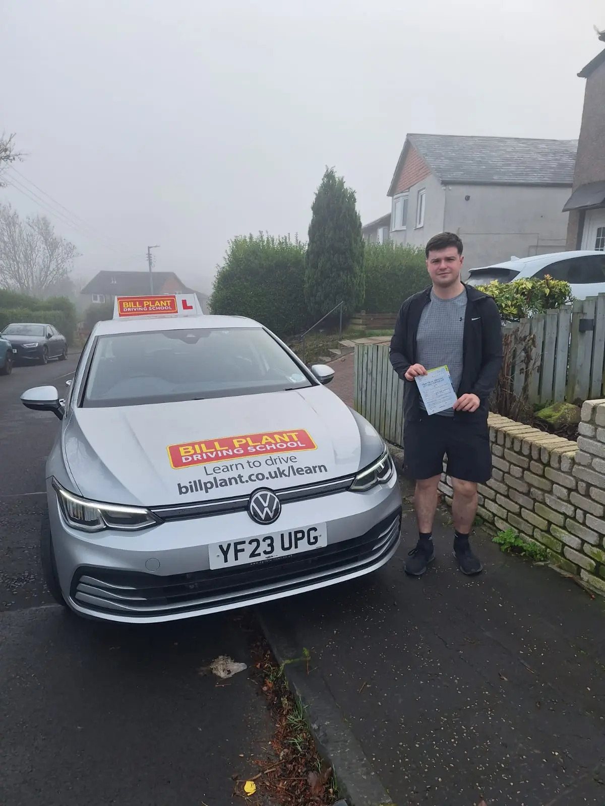 Student learning to drive